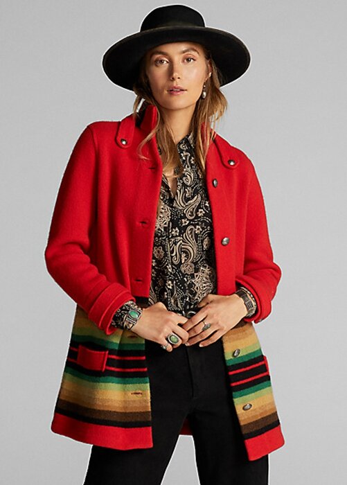 Red Women’s Ralph Lauren Wool Sweater Coats Red Women’s Ralph Lauren Wool Sweater Coats