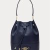 Refined Navy Women’s Ralph Lauren Leather Large Andie Handbag Refined Navy Women’s Ralph Lauren Leather Large Andie Handbag