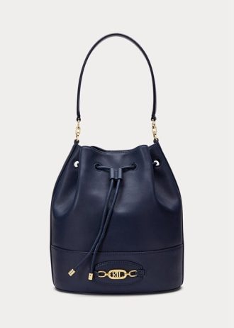Refined Navy Women’s Ralph Lauren Leather Large Andie Handbag Refined Navy Women’s Ralph Lauren Leather Large Andie Handbag