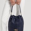 Refined Navy Women’s Ralph Lauren Leather Large Andie Handbag Refined Navy Women’s Ralph Lauren Leather Large Andie Handbag
