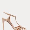 Rose Gold Women’s Ralph Lauren Wells Embellished Suede & Leather Sandals Rose Gold Women’s Ralph Lauren Wells Embellished Suede & Leather Sandals