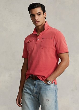 Rose Men’s Ralph Lauren Classic Fit Mesh Pocket Polo Shirts