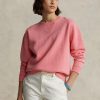 Rose Women’s Ralph Lauren Fleece Crewneck Pullover Sweatshirts