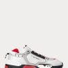 Silver / Red / Black Men’s Ralph Lauren PS200 Sneakers