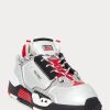 Silver / Red / Black Men’s Ralph Lauren PS200 Sneakers