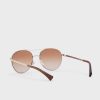 Silver Women’s Ralph Lauren 0Ra4135 Aviator Sunglasses