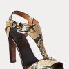 Snake Women’s Ralph Lauren Emilie Welington Ayers Snakeskin Sandals