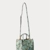 Turquoise Women’s Ralph Lauren Faux-Snakeskin Medium Marcy Satchel Bags