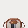 Vnl_lrn Tn/Lrn Tn/Vnl-frn Women’s Ralph Lauren Striped Medium Jordynn Crossbody Bags