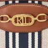 Vnl_lrn Tn/Lrn Tn/Vnl-frn Women’s Ralph Lauren Striped Medium Jordynn Crossbody Bags