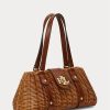 Walnut/Lauren Tan Women’s Ralph Lauren Rattan Medium Lilly Satchel Bags Walnut/Lauren Tan Women’s Ralph Lauren Rattan Medium Lilly Satchel Bags