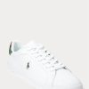 White / Camo Men’s Ralph Lauren Heritage Court II Sneakers
