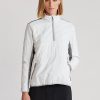 White / Grey Women’s Ralph Lauren Hybrid Quarter-Zip Sweatshirts White / Grey Women’s Ralph Lauren Hybrid Quarter-Zip Sweatshirts