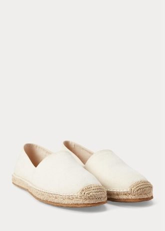 White Men’s Ralph Lauren Canvas Espadrille