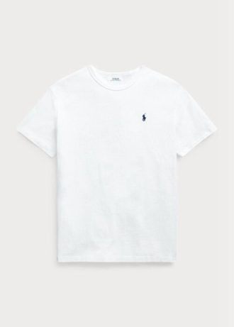White Men’s Ralph Lauren Classic Fit Heavyweight Jersey  T Shirts