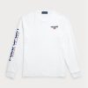 White Men’s Ralph Lauren Classic Fit Polo Sport Jersey T Shirts White Men’s Ralph Lauren Classic Fit Polo Sport Jersey T Shirts
