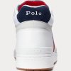 White Men’s Ralph Lauren Court Mid Pro Sneakers
