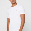 White Men’s Ralph Lauren Custom Slim Fit Cotton T Shirts