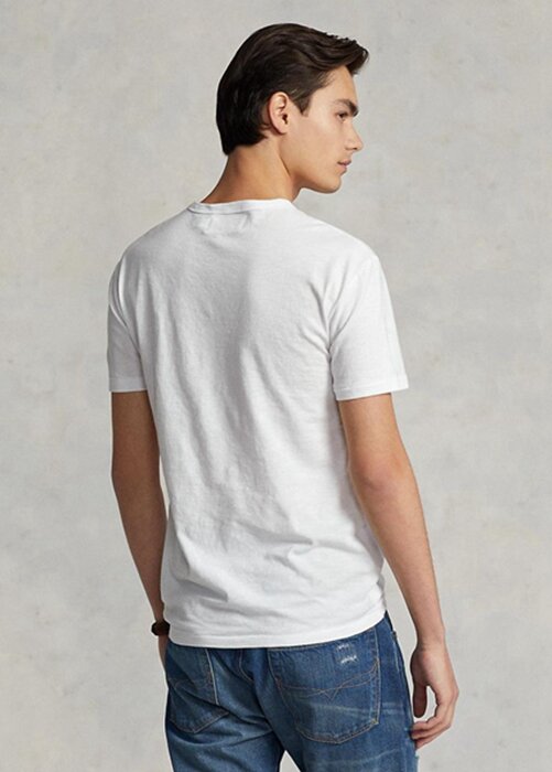 White Men’s Ralph Lauren Custom Slim Fit Polo Country T Shirts White Men’s Ralph Lauren Custom Slim Fit Polo Country T Shirts