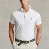 White Men’s Ralph Lauren Custom Slim Fit Soft Cotton Polo Shirts White Men’s Ralph Lauren Custom Slim Fit Soft Cotton Polo Shirts