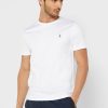 White Men’s Ralph Lauren Essential Crew Neck T Shirts