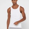 White Men’s Ralph Lauren Essential Crew Neck Vest White Men’s Ralph Lauren Essential Crew Neck Vest