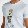 White Men’s Ralph Lauren Graphic Crew Neck T Shirts