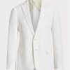 White Men’s Ralph Lauren Kent Herringbone Suit  Blazers