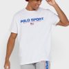 White Men’s Ralph Lauren Logo Crew Neck T Shirts