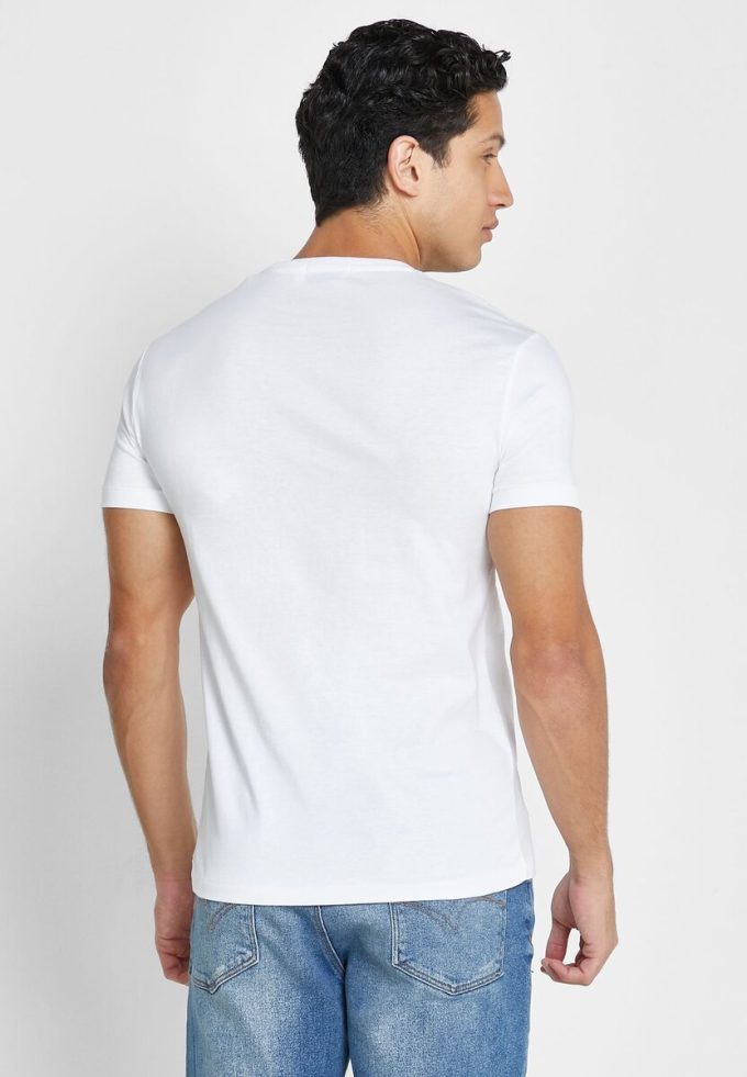 White Men’s Ralph Lauren Logo Crew Neck T Shirts