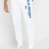 White Men’s Ralph Lauren Logo Sweatpants