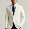 White Men’s Ralph Lauren Polo Soft Linen Suit Blazers