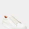 White Men’s Ralph Lauren Severn Calfskin Sneakers White Men’s Ralph Lauren Severn Calfskin Sneakers