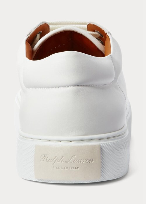White Men’s Ralph Lauren Severn Calfskin Sneakers White Men’s Ralph Lauren Severn Calfskin Sneakers