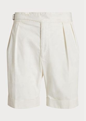 White Men’s Ralph Lauren Tailored Stretch Chino  Shorts