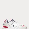 White Men’s Ralph Lauren Trackster 200 Sneakers