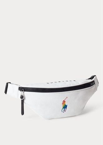White Multi Women’s Ralph Lauren Pride Canvas Handbag