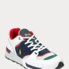 White / Navy Men’s Ralph Lauren Trackster 200 Sneakers