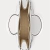 White/White Women’s Ralph Lauren Eyelet Canvas Large Devyn Tote Bags