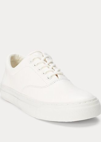 White Women’s Ralph Lauren Bryn Leather Sneakers