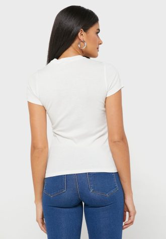 White Women’s Ralph Lauren Crew Neck Graphic T Shirts