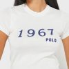 White Women’s Ralph Lauren Crew Neck Graphic T Shirts