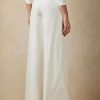 White Women’s Ralph Lauren Elaine Silk Shantung Wide-leg  Pants