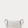 White Women’s Ralph Lauren Eyelet Leather Small Maddy Shoulder Bags