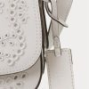 White Women’s Ralph Lauren Eyelet Leather Small Maddy Shoulder Bags