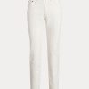 White Women’s Ralph Lauren Eyelet-Patchwork Relaxed Tapered Jeans White Women’s Ralph Lauren Eyelet-Patchwork Relaxed Tapered Jeans