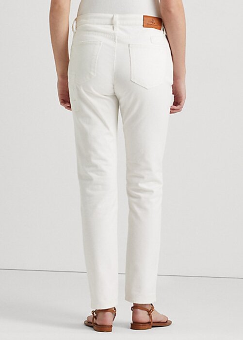 White Women’s Ralph Lauren Eyelet-Patchwork Relaxed Tapered Jeans White Women’s Ralph Lauren Eyelet-Patchwork Relaxed Tapered Jeans