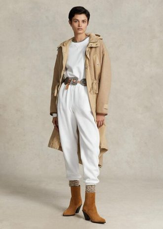 White Women’s Ralph Lauren Fleece Athletics   Pants