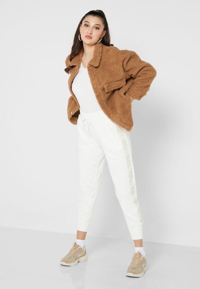 White Women’s Ralph Lauren High Waist Knitted Pants