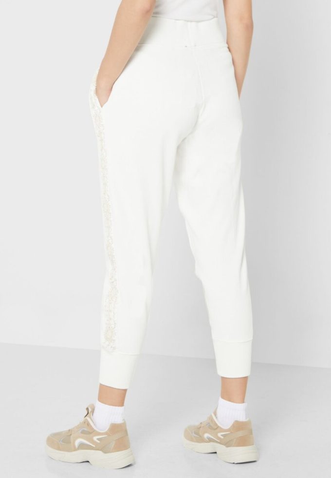 White Women’s Ralph Lauren High Waist Knitted Pants